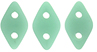 CzechMates Diamond Bead 4x6.5mm (loose) : Matte - Opaque Turquoise