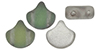 Matubo Ginkgo Leaf Bead 7.5 x 7.5mm (loose) : Backlit - Matte Utopia