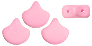 Matubo Ginkgo Leaf Bead 7.5 x 7.5mm (loose) : Bondeli Pink