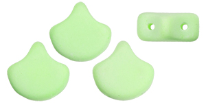 Matubo Ginkgo Leaf Bead 7.5 x 7.5mm (loose) : Bondeli Lime