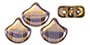 Matubo Ginkgo Leaf Bead 7.5 x 7.5mm (loose) : Bronze - Crystal