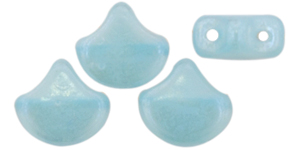 Matubo Ginkgo Leaf Bead 7.5 x 7.5mm (loose) : Luster - Milky Aquamarine