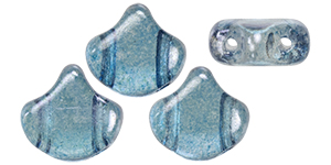 Matubo Ginkgo Leaf Bead 7.5 x 7.5mm (loose) : Luster - Transparent Blue