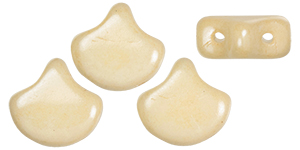 Matubo Ginkgo Leaf Bead 7.5 x 7.5mm (loose) : Luster - Opaque Champagne