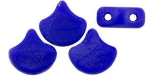 Matubo Ginkgo Leaf Bead 7.5 x 7.5mm (loose) : Matte - Opaque Blue