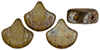 Matubo Ginkgo Leaf Bead 7.5 x 7.5mm (loose) : Matte - Black Diamond - Rembrandt