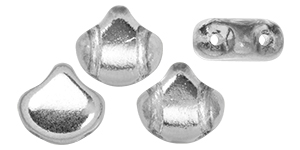 Matubo Ginkgo Leaf Bead 7.5 x 7.5mm (loose) : Backlit - Crystal