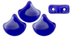 Matubo Ginkgo Leaf Bead 7.5 x 7.5mm (loose) : Opaque Blue Full AB Batic