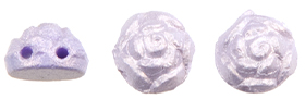 Roseta Two-Hole Cabochon 6mm (loose) : Blossom - Lilac