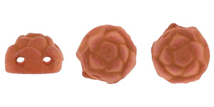 Roseta Two-Hole Cabochon 6mm (loose) : Neon Country Brick