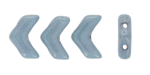 Vee Bead 4 x 10mm (loose) : Luster - Opaque Blue