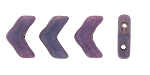 Vee Bead 4 x 10mm (loose) : Luster - Metallic Amethyst