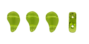 FlatDuo Beads 8 x 5mm (loose) : Olivine