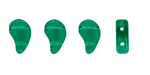 FlatDuo Beads 8 x 5mm (loose) : Emerald