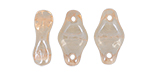 Cradle Bead 6 x 10mm Vertical Hole (loose) : Luster - Transparent Champagne