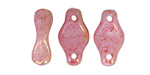 Cradle Bead 6 x 10mm Vertical Hole (loose) : Luster - Opaque Topaz/Pink