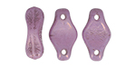 Cradle Bead 6 x 10mm Vertical Hole (loose) : Luster - Opaque Lilac