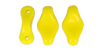 Cradle Bead 10 x 6mm Horizontal Hole (loose) : Opaque Yellow