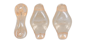 Cradle Bead 10 x 6mm Horizontal Hole (loose) : Luster - Transparent Champagne