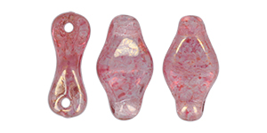 Cradle Bead 10 x 6mm Horizontal Hole (loose) : Luster - Transparent Topaz/Pink