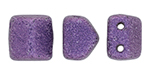 Roof Bead 6 x 6mm (loose) : Metallic Suede - Purple