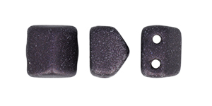 Roof Bead 6 x 6mm (loose) : Metallic Suede - Dk Plum