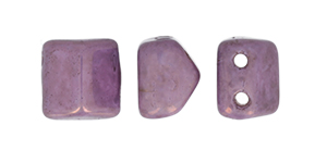 Roof Bead 6 x 6mm (loose) : Luster - Opaque Lilac