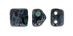 Roof Bead 6 x 6mm (loose) : Jet - Picasso