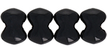 Butterfly, one hole, 3 x 4 mm (loose) : Jet