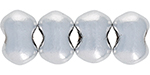 Butterfly, one hole, 4 x 6 mm (loose) : Matte - Metallic Silver