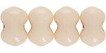 Butterfly, one hole, 4 x 6 mm (loose) :  Luster - Opaque Champagne