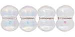 Butterfly, one hole, 4 x 6 mm (loose) : Crystal AB