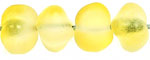 Nugget 8/10mm (loose) : Half-Color Crystal/Matte - Yellow