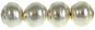 Snail 6mm (loose) : Pearl Coat - White