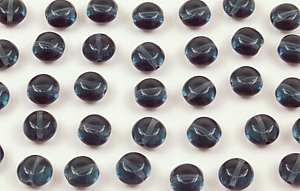 Flat Sided Round 7mm (loose) : Montana Blue