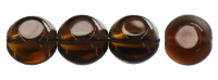 Flat Sided Rounds 12/9mm (loose) : Smoky Topaz