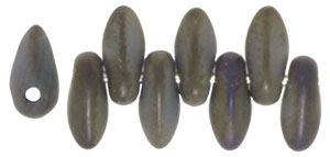 Mini Dagger Beads 2.5/6mm (loose) : Matte - Iris - Brown