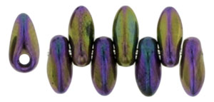 Mini Dagger Beads 2.5/6mm (loose) : Iris - Purple