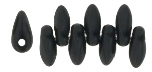 Mini Dagger Beads 2.5/6mm (loose) : Jet