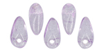 Mini Dagger Beads 2.5/6mm (loose) : Translucent Digital Lavender