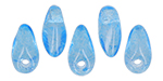 Mini Dagger Beads 2.5/6mm (loose) : Translucent Tranquil Blue