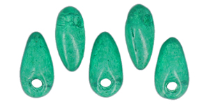 Mini Dagger Beads 2.5/6mm (loose) : Translucent Verdigris