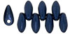 Mini Dagger Beads 2.5/6mm (loose) : Metallic Suede - Dk Blue