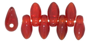 Mini Dagger Beads 2.5/6mm (loose) : Siam Ruby