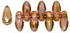 Mini Dagger Beads 2.5/6mm (loose) : Luster - Rose/Gold Topaz