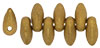 Mini Dagger Beads 2.5/6mm (loose) : Matte - Metallic Goldenrod