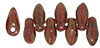 Mini Dagger Beads 2.5/6mm (loose) : Silversheen - Ruby