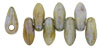 Mini Dagger Beads 2.5/6mm (loose) : Luster - Green/Opaque White