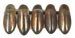 Mini Dagger Beads 2.5/6mm (loose) : Aquamarine - Copper Piccaso