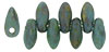 Mini Dagger Beads 2.5/6mm (loose) : Turquoise - Copper Picasso